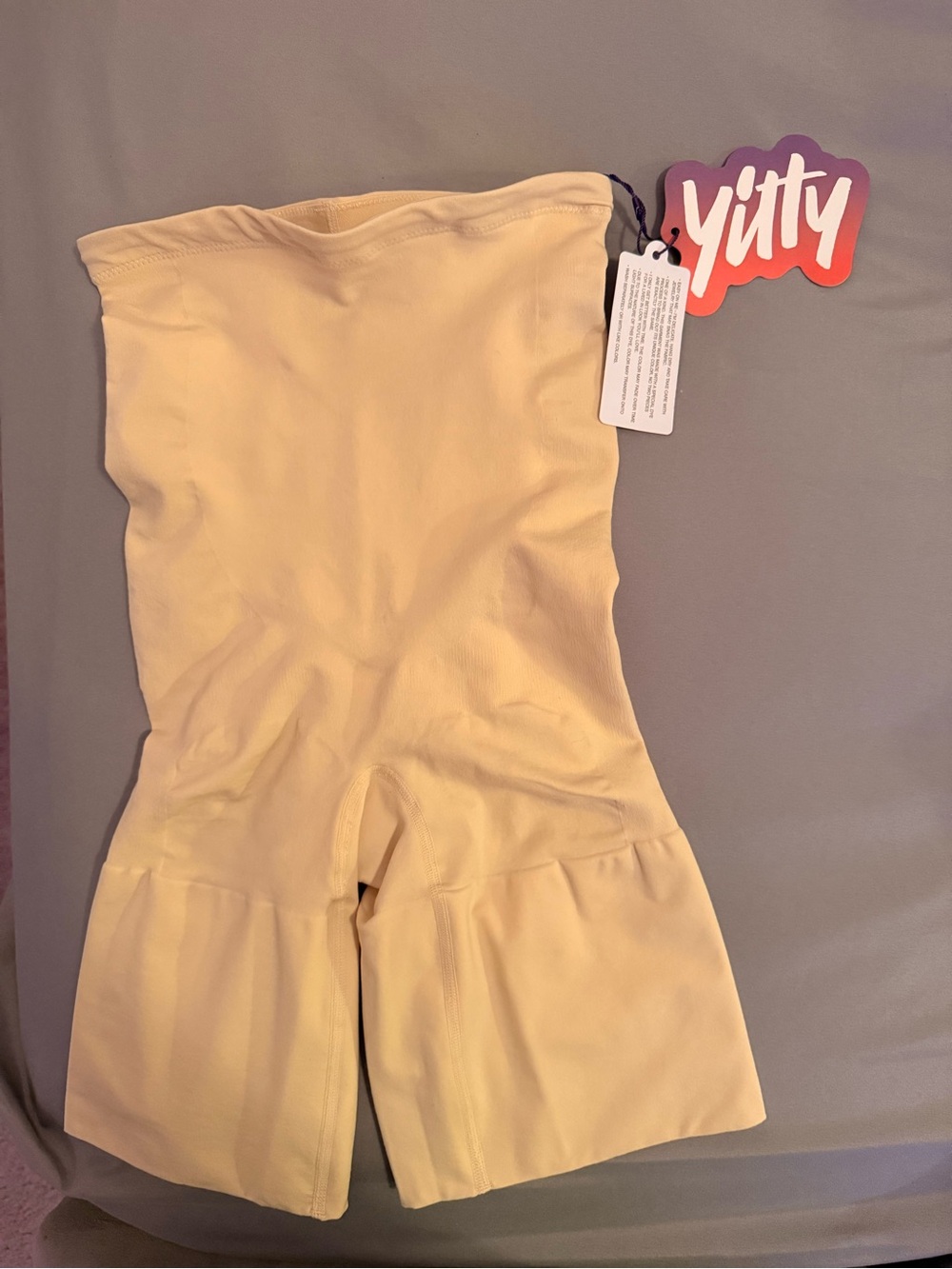 Fabletics Yitty High-Waist Sculpting Shapewear Shorts in Nude